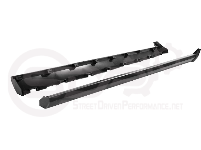 2010-2014 FORD S197 MUSTANG | GT500 STYLE SIDE SKIRTS EXTENSION PAIR ROCKER PANELS GROUND EFFECTS