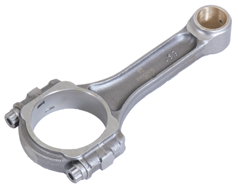 Eagle Chevrolet 350, 305, and 400 small block V8 connecting rod set, showing polished metal rods with bearing caps.