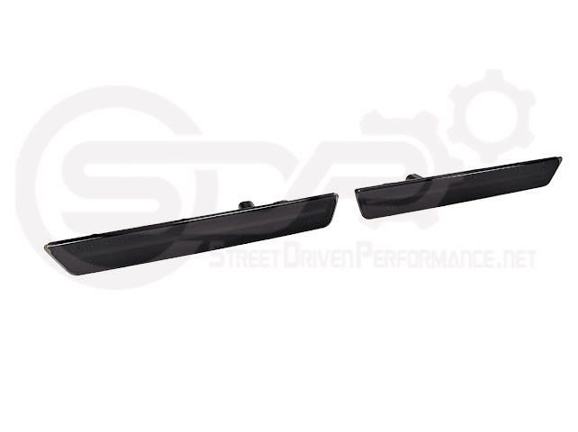 2015-2023 Dodge Challenger | Rear Bumper Side Marker Lens w/ Red LED Reflector Light Pair (Clear / Red / Smoke)