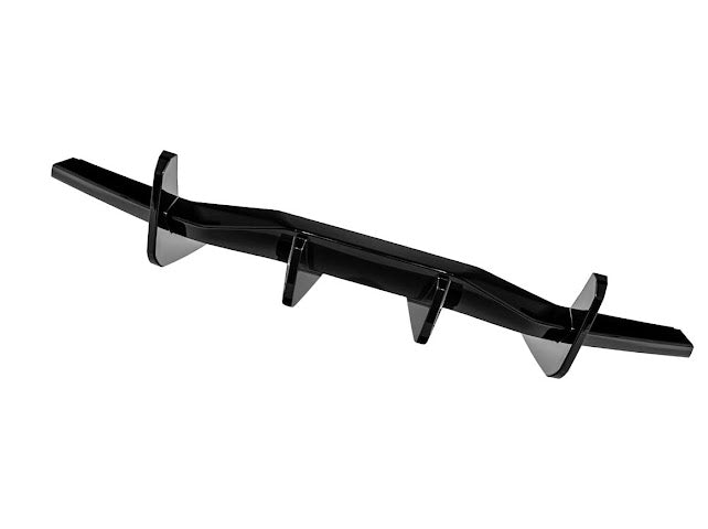 2020-Up Corvette C8 STINGRAY & Z51 | CARBON FLASH 3Pcs Rear Bumper *ADD-ON* Diffuser Lip