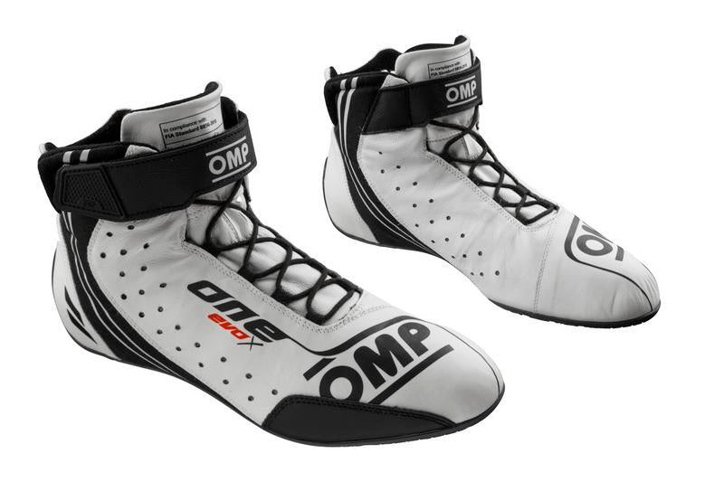 OMP ONE EVO X SHOES MY2024 FIA 8856-2018 BLACK SIZE 38