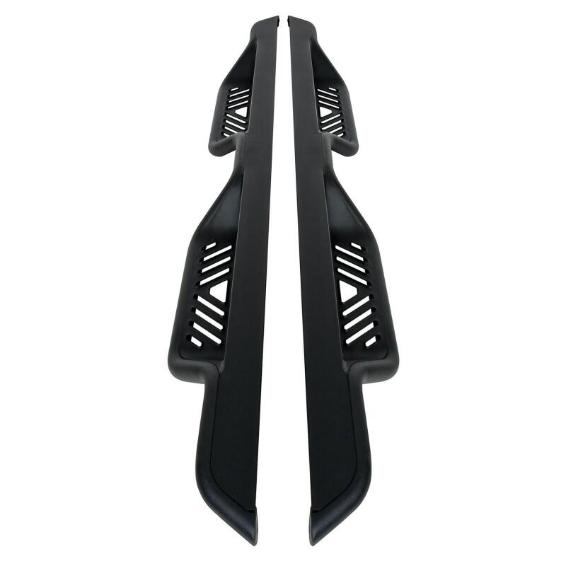 Westin Outlaw Drop Nerf Bars in Tex Black on a Chevy Silverado or GMC Sierra double cab pickup truck