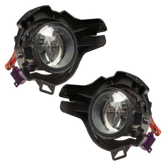 Oracle Nissan Armada fog lights in white, pre-assembled SMD LED fog lights for 2008-2014 models, shown installed on vehicle.
