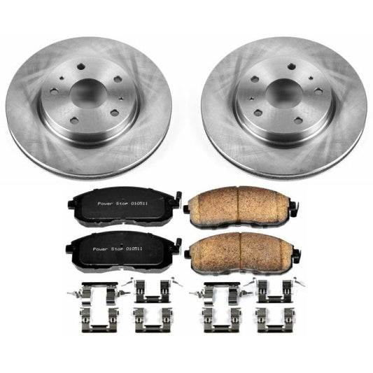 PowerStop OE front brake kit for Suzuki SX4 2007-2013, including brake pads and rotors for reliable stopping power.