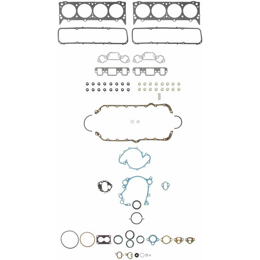 Fel-Pro Jeep Grand Wagoneer FS 8266 PT-4 engine gasket set with multiple gaskets and seals for engine repair.