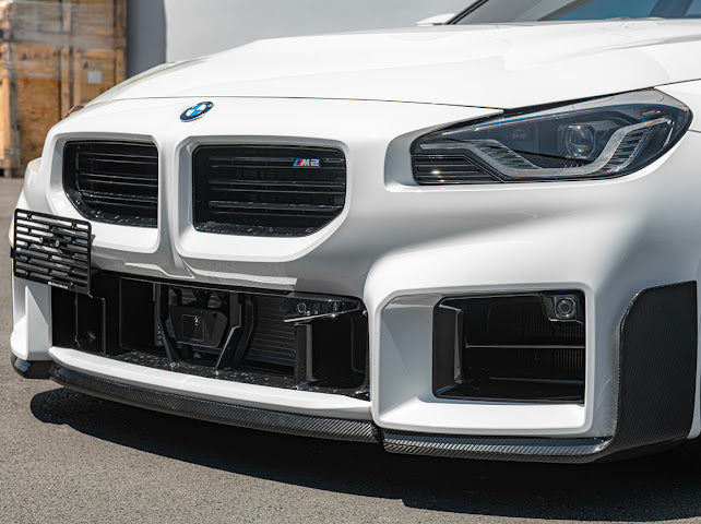 2023-Up BMW G87 M2 | M-Performance Style 3-Piece Carbon Fiber Front Splitter Lip Ground Effects