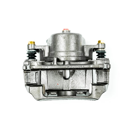 PowerStop OE front left brake caliper with bracket for Chevrolet Malibu 2006-2012, automotive brake replacement part.