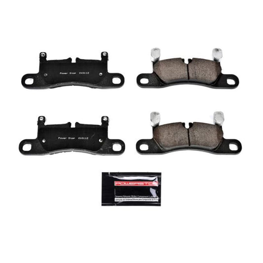 PowerStop Z23 Evolution Sport rear brake pads for 2011-2018 Porsche Cayenne with hardware, high-performance brake component