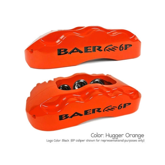 Baer Brakes 97-04 Chevrolet Corvette 14-inch Pro+ Front SDZ Brake Kit in Hugger Orange, featuring performance brake components.
