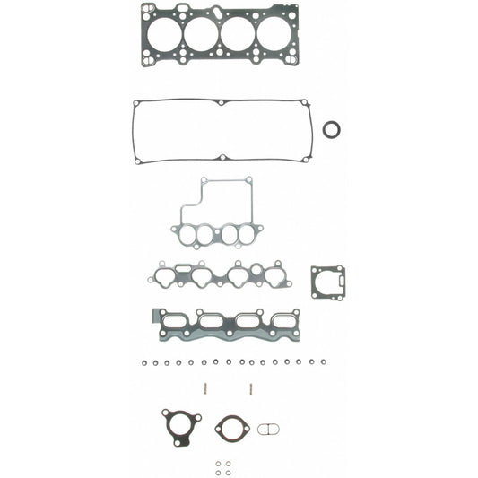 Fel-Pro Mazda MX-3 HS 9930 PT PermaTorque engine cylinder head gasket set showing multiple gaskets and sealing surfaces.
