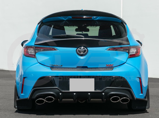 2019-UP TOYOTA GR COROLLA | JDM SDP PERFORMANCE STYLE CARBON FIBER REAR ROOF WING DUCKBILL SPOILER