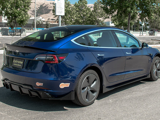 2017-UP TESLA MODEL 3 PERFORMANCE SIDE SKIRTS ROCKER PANEL GROUND EFFECTS