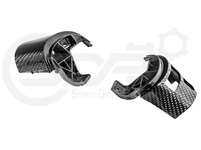 2005-2013 CHEVROLET CORVETTE C6 | SDP PERFORMANCE CARBON FIBER STEERING WHEEL BUTTON COVER REPLACEMENT PAIR