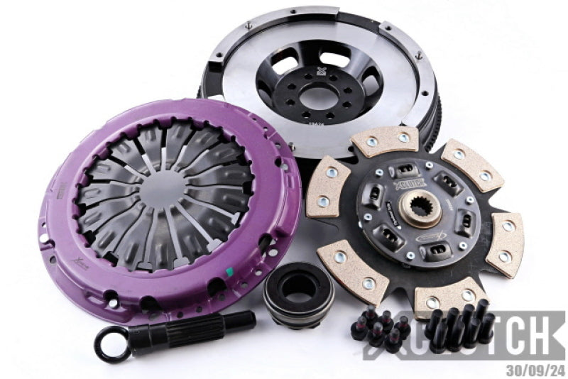 XClutch Stage 2 single sprung ceramic clutch kit for 2003-2005 Dodge Neon SRT-4 2.4L turbo engine showing clutch components