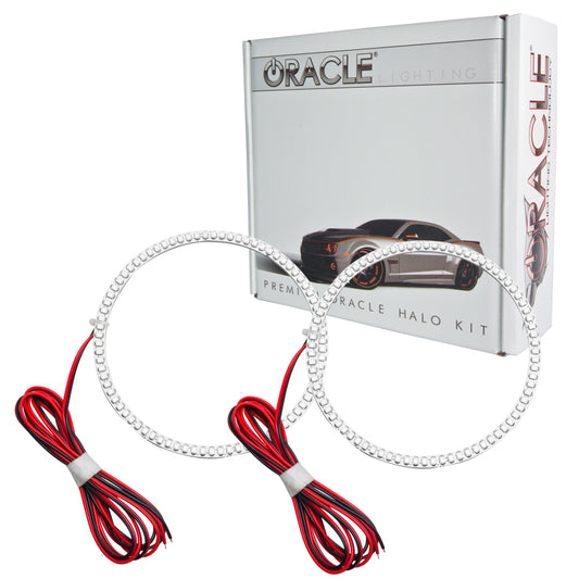 Oracle Ford Mustang GT 13-14 LED fog light halo kit in white, featuring halo rings for enhanced visibility and style.
