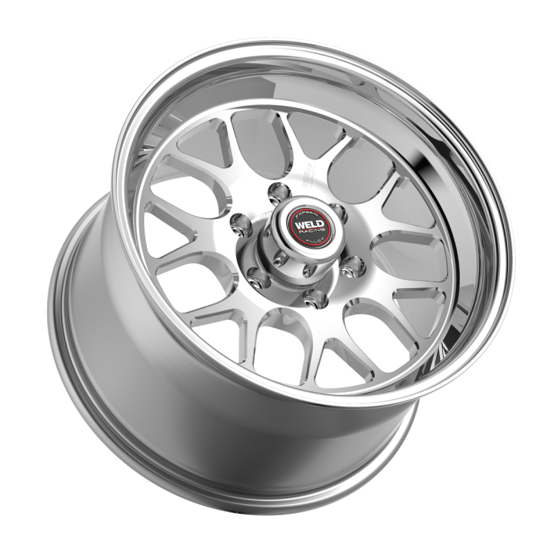 Weld S77 HD forged wheel with polished center and shell, 17x5 inches, 6x139.7 bolt pattern, non-BL design