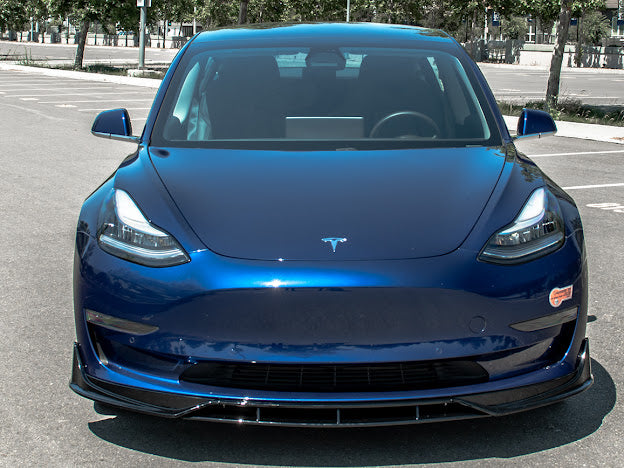 2017-UP TESLA MODEL 3 PERFORMANCE FRONT LIP SPLITTER GROUND EFFECTS