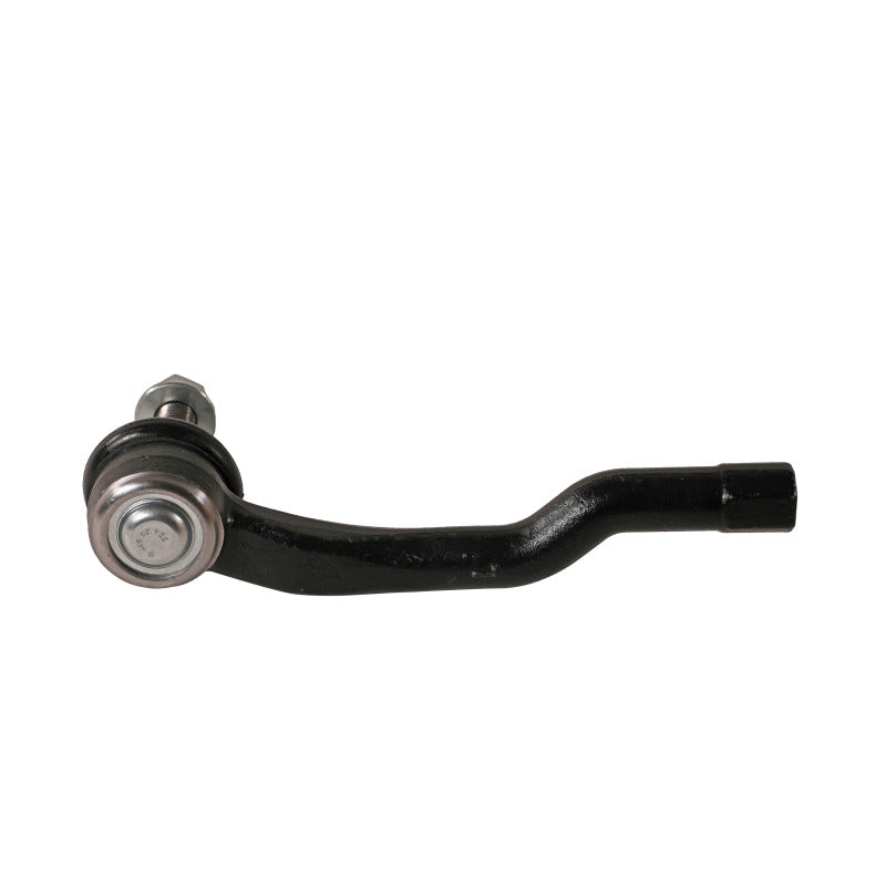 Moog Ford Fusion 2013-2020 front left outer tie rod, automotive part with metal and rubber components, close-up view