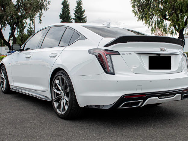 2020-Present Cadillac CT5 Sport / CT5-V / CT5-V Blackwing | Blackwing Style CARBON FIBER Rear Trunk Spoiler Wing
