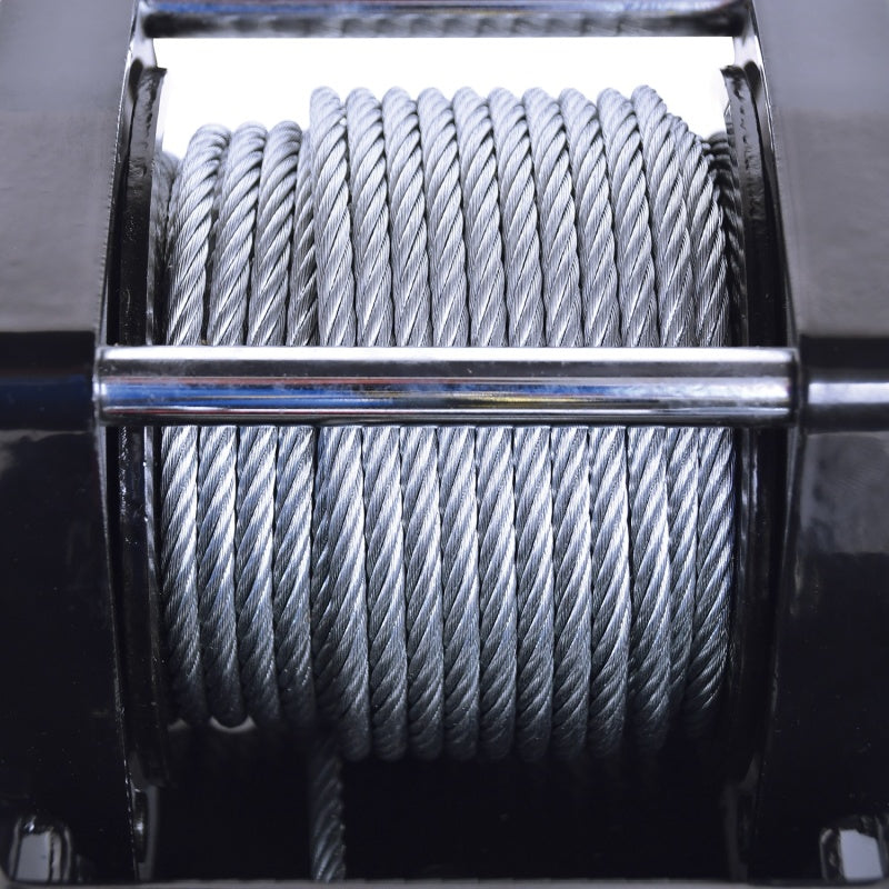 Superwinch 4000 lbs 12V DC steel rope winch with 50ft cable, compact and durable for heavy-duty pulling and recovery.