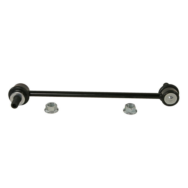 Moog front sway bar endlink for Lexus ES300h 2019-2022, close-up of durable metal sway bar link connection.