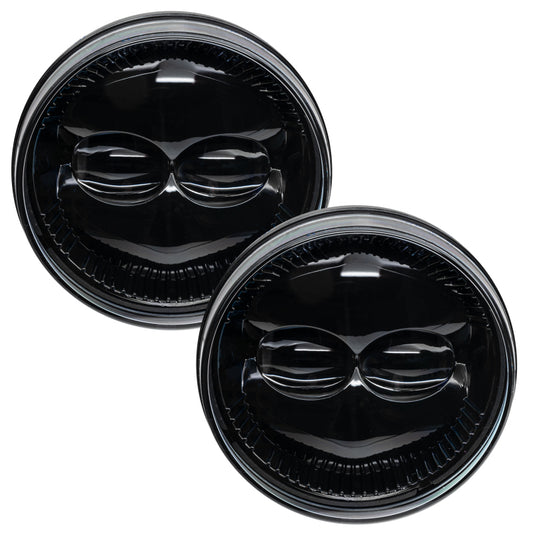 Pair of Oracle LED fog lights for GMC Sierra 1500/2500/3500, 6000K high powered LED fog lights, shown installed on vehicle.