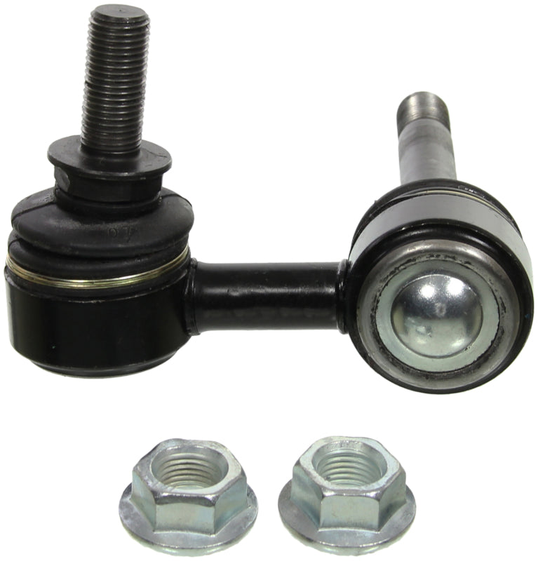 Moog front left sway bar link for 2013 Infiniti FX37, durable sway bar endlink with metal and rubber components.