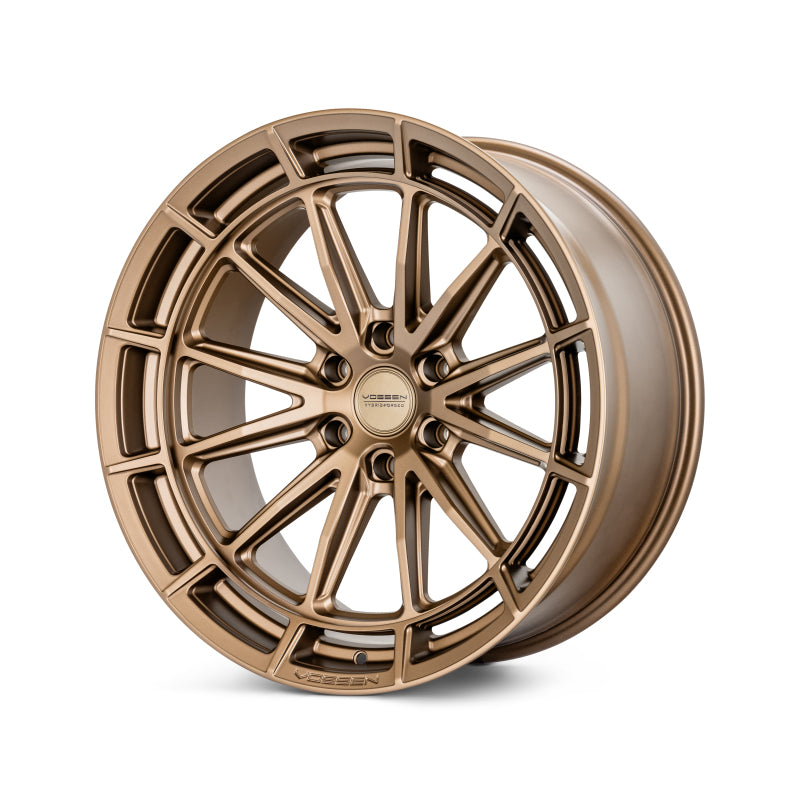 Vossen HFX-5 forged wheel, 20x9.5 inches, satin bronze finish with deep face design, 6x135 bolt pattern, ET15 offset, 87.1 bore