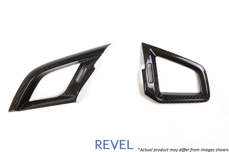 Revel GT Dry Carbon A/C vent covers for 2016-2018 Honda Civic, left and right side interior trim accessories.