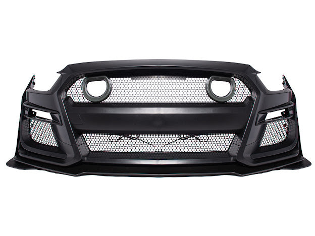 2015-17 FORD MUSTANG | GT500 CONVERSION FRONT BUMPER WITH LED GRILLE KIT