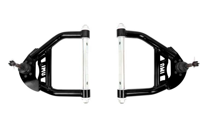 UMI Performance GM A-Body tubular upper and lower control arms with delrin bushings for front suspension upgrade.