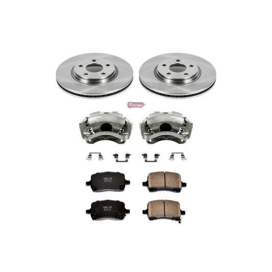 PowerStop OE brake kit with front calipers for Chevrolet Cobalt 2005-2006, includes brake rotors and calipers.