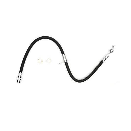 DFC 00-05 Toyota Celica front brake line kit showing metal brake hoses and fittings for vehicle brake system.