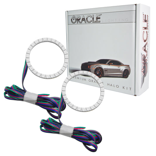 Oracle Ford Explorer LED Fog Halo Kit in ColorSHIFT by ORACLE Lighting, featuring vibrant multi-color fog light halo rings.