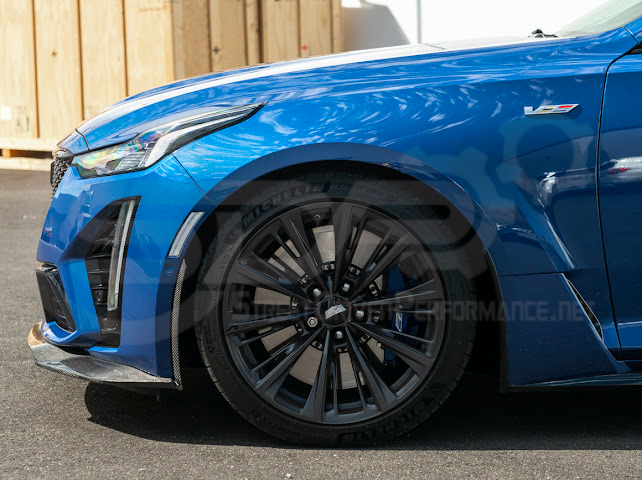 2020-2024 CADILLAC CT5-V BLACKWING SEDAN | FRONT LIP SPLITTER GROUND EFFECTS & WHEEL ARCHES