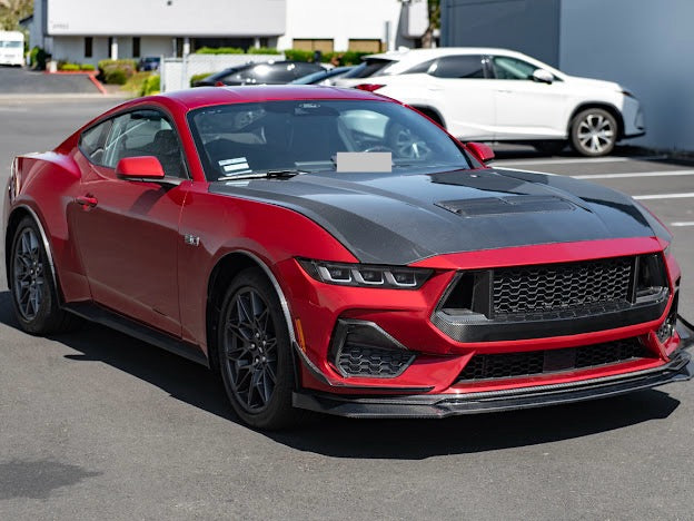 2024-UP FORD MUSTANG S650 | CARBON FIBER FRONT LIP SPLITTER GROUND EFFECTS