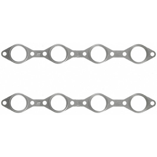 Fel-Pro Ford F-350 exhaust manifold gasket set showing multiple gaskets for engine exhaust system repair.
