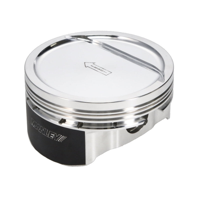 Manley Performance forged small block Chevy LS series 4.005-inch bore, 1.115-inch compression height, 18cc dish coated pistons.