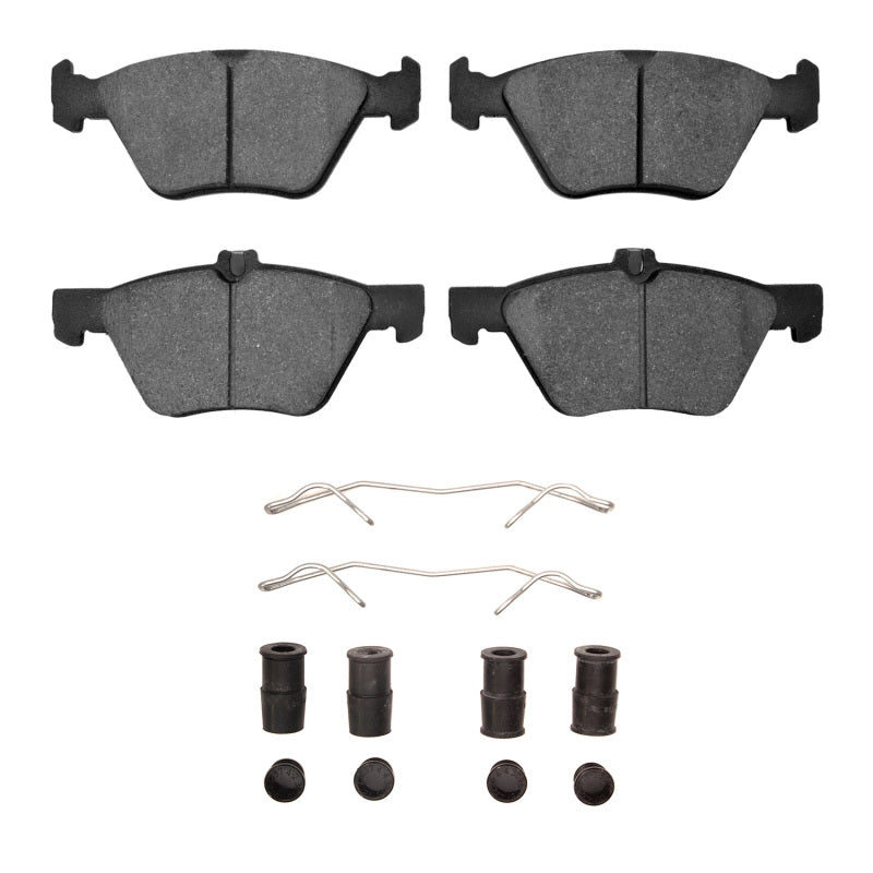 R1 Concepts Mercedes-Benz E320 front brake pads and hardware kit, OE quality, with brake pad components and hardware visible.