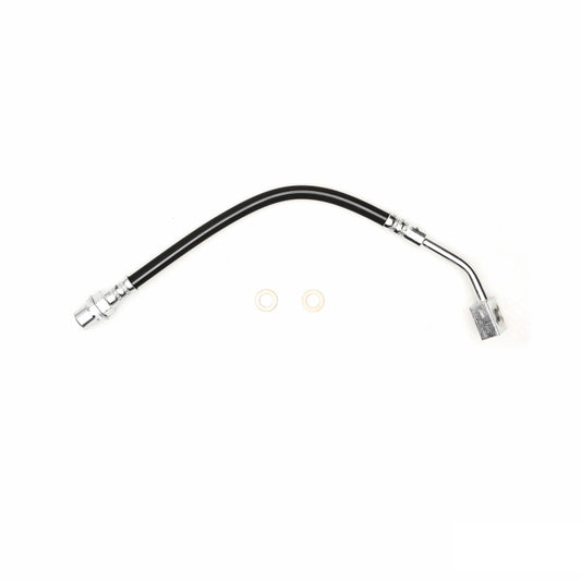 DFC Ford Mustang 94-98 front right brake hose from brake line kit, durable rubber brake line for improved stopping power.