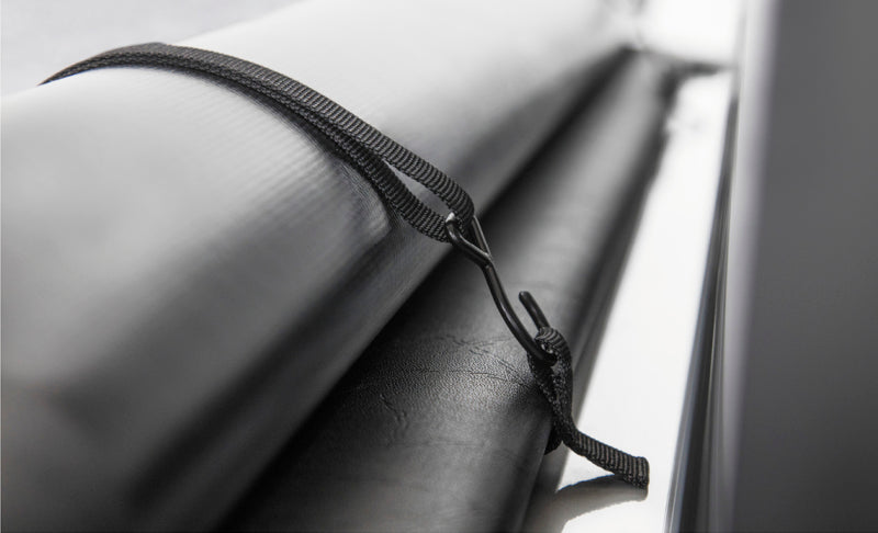 Access Vanish roll-up truck bed cover on a Chevrolet/GMC full-size 2500/3500 with 6ft 8in bed, exterior view of the accessory.