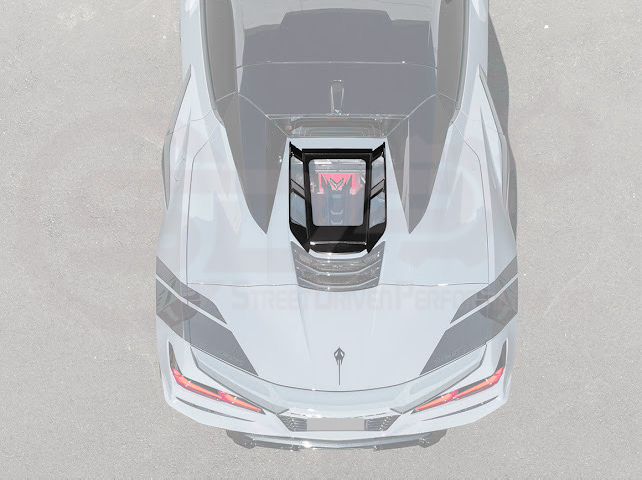 2020-UP CORVETTE C8 CONVERTIBLE | REAR HATCH UPPER HTC TONNEAU WINDOW INSERTS