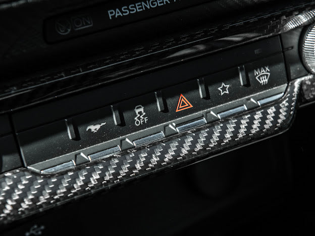 2024-UP FORD MUSTANG S650 | CARBON FIBER AC CONTROL PANEL COVER