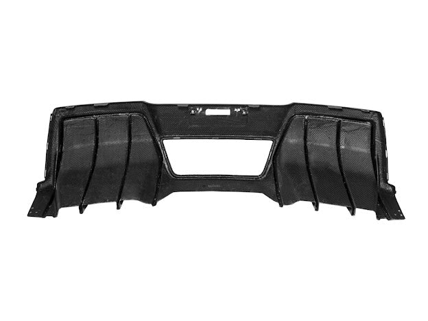 2014-2019 Corvette C7 Performance Track CARBON FIBER Rear Bumper Finned Diffuser