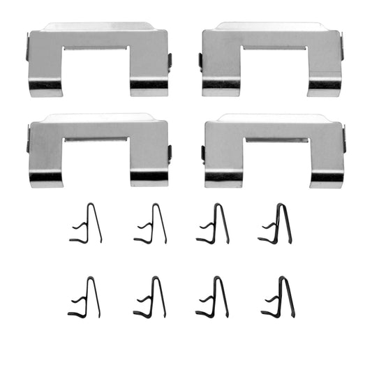 DFC Ford Thunderbird 00-06 front brake hardware kit with premium components, including clips and springs for brake assembly.