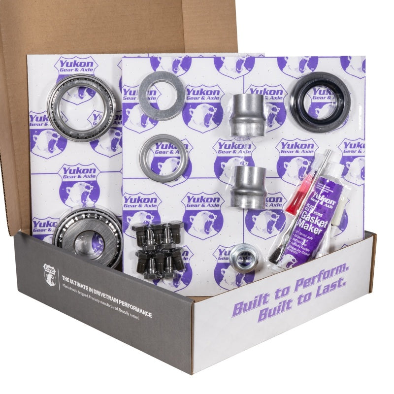 Yukon Gear & Axle front and rear ring and pinion gear kit for Toyota 8/8IFS differential, 4.56 ratio, includes installation components