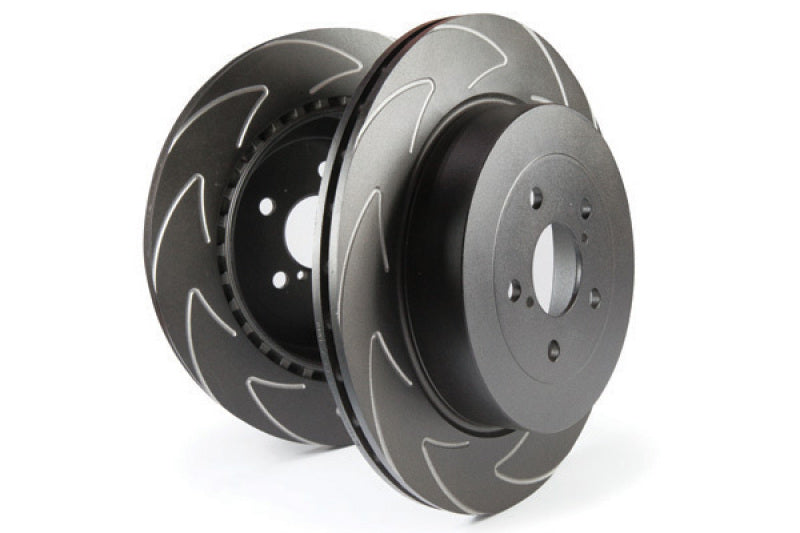 EBC slotted front brake rotors for 2016+ Mini Cooper S Clubman F54 2.0L Turbo BSD, high-performance automotive brake component.