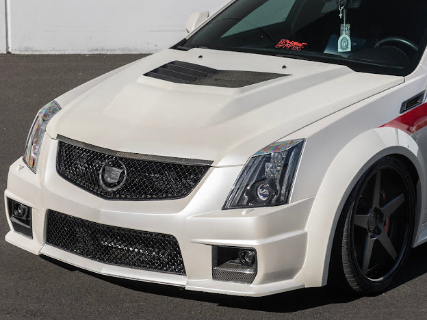 2009-2015 Cadillac CTS-V V2 - Carbon Fiber Fog Light Bezels / Covers
