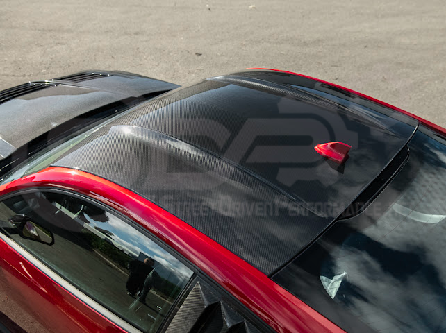 2015-Up Ford Mustang S550 & S650 Coupe | Factory Style Dry CARBON FIBER Tape-On Top Roof Panel Cover