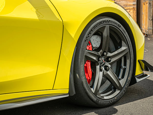 2023+ CHEVROLET CORVETTE C8 Z06 & E-RAY | MATTE BLACK XL EXTENDED FRONT SPLASH GUARD